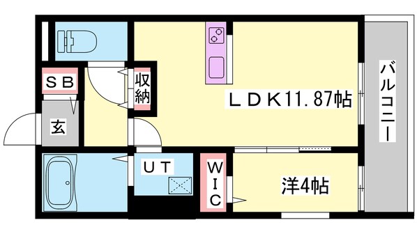 飾磨駅 徒歩12分 2階の物件間取画像